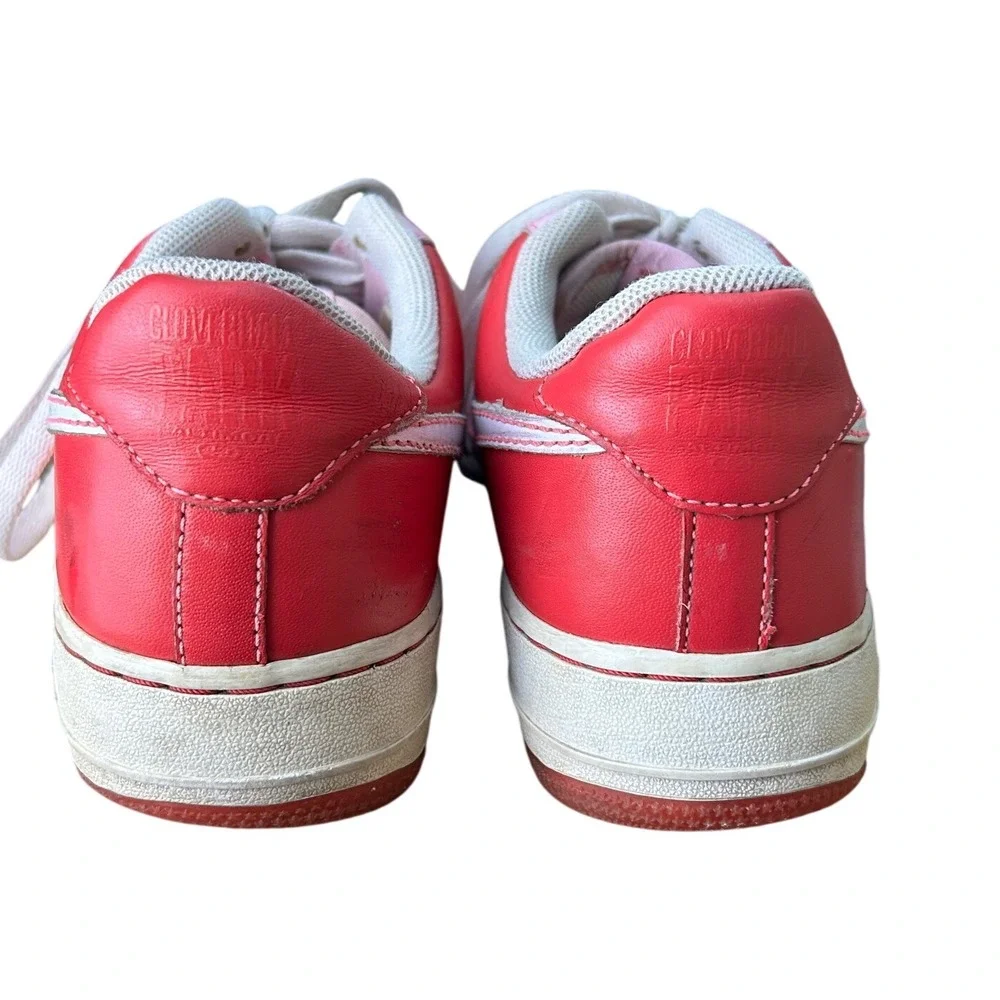 Nike Air‎ Force 1 Low Pink Red White Sneakers Shoes